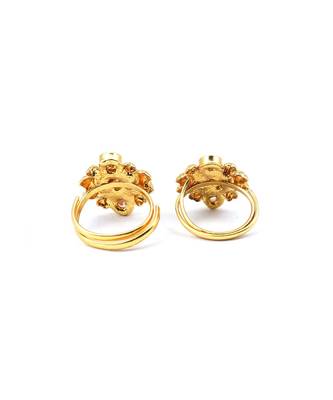 Gold Plated_plated Alloy toe rings 6
