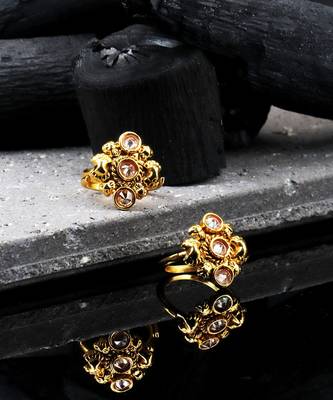Gold Plated_plated Alloy toe rings 1
