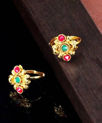 gold_plated Alloy toe rings 3