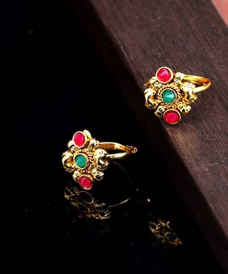 gold_plated Alloy toe rings 1