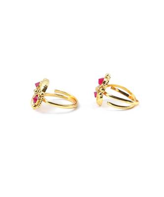 gold_plated Alloy toe rings 5