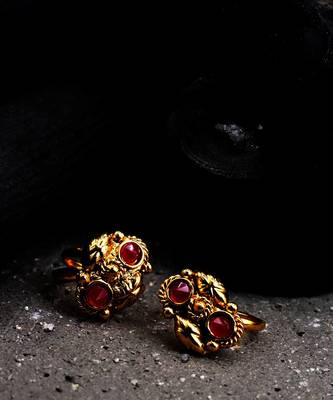gold_plated Alloy toe rings 1