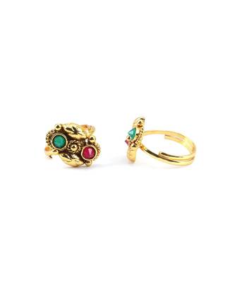 gold_plated Alloy toe rings 5