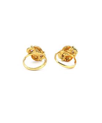 gold_plated Alloy toe rings 4