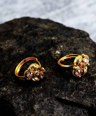 gold_plated Alloy toe rings 1