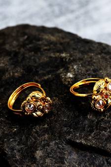 gold_plated Alloy toe rings