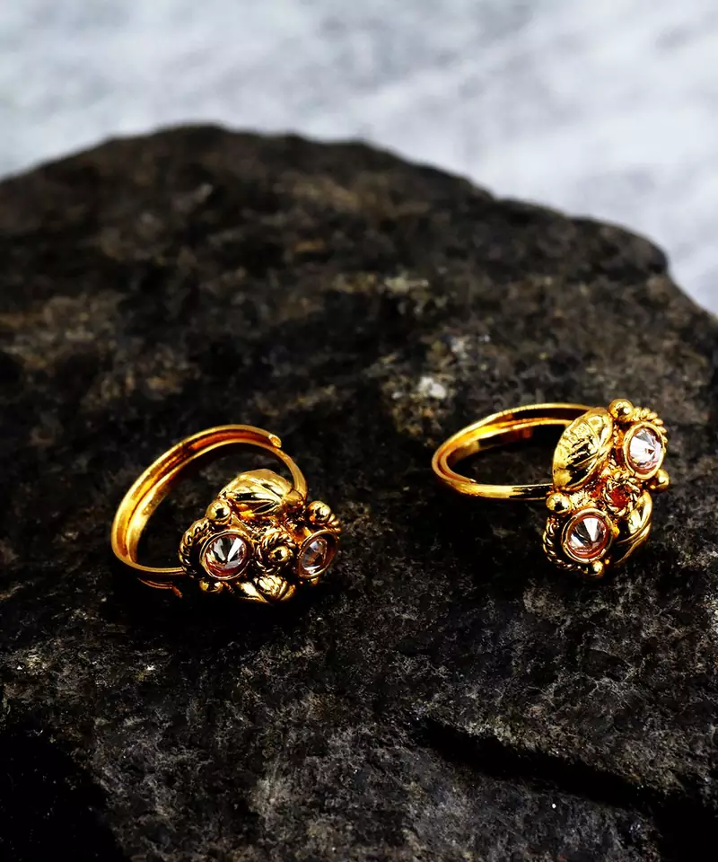 gold_plated Alloy toe rings