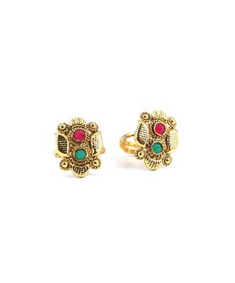 gold_plated Alloy toe rings 4