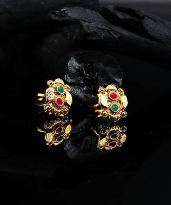 gold_plated Alloy toe rings 1