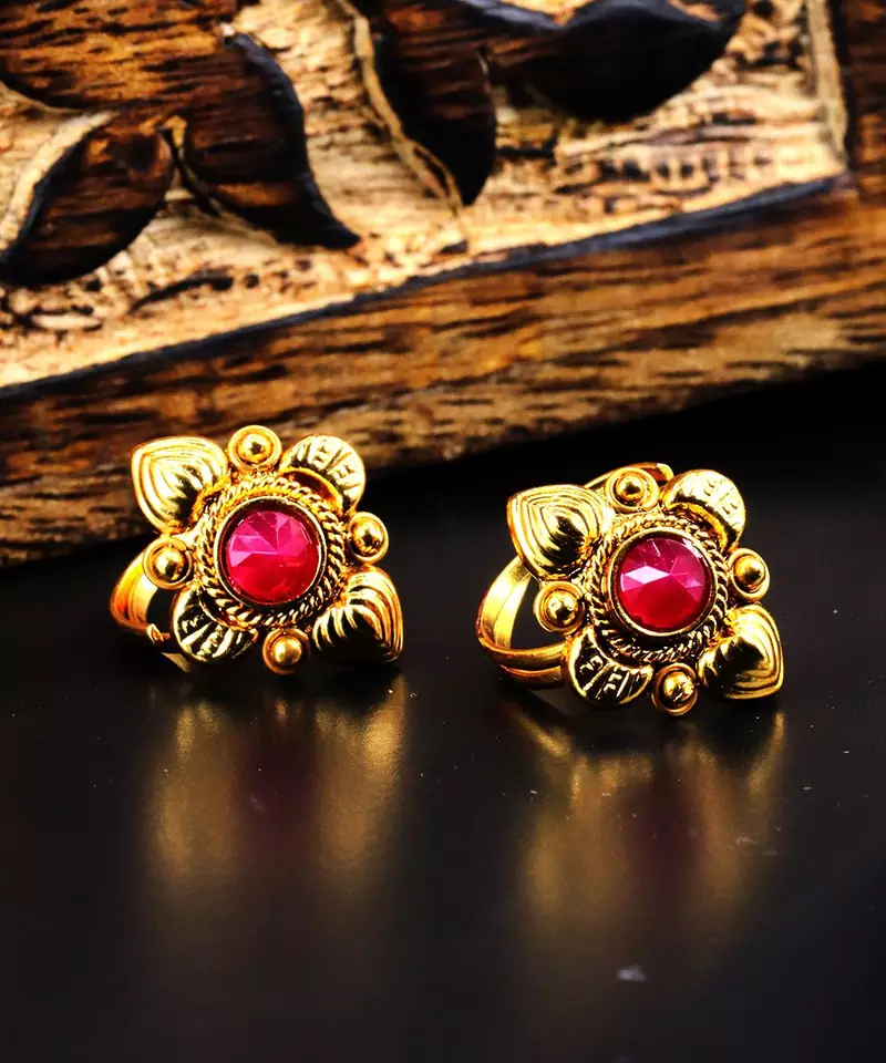 gold_plated Alloy toe rings