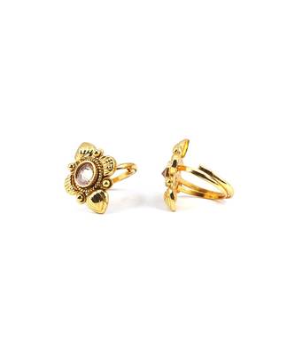gold_plated Alloy toe rings 2