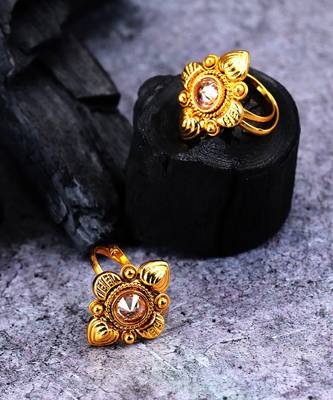 gold_plated Alloy toe rings 1