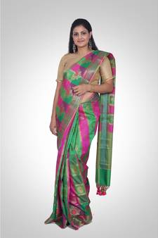 Semi silk banarasi boota saree