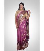 Pure chanderi silk banarasi boota saree