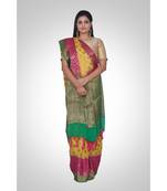 Pure chiffon silk banarasi boota saree