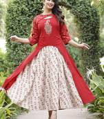Attractive Woman Khadi Gown