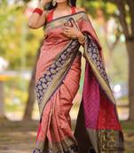 Red Designer Party Wear Silk Saree