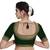 Xomantic Fashion Women's  Embroidery Work Green Color Readymade Saree blouse