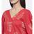 Red Gold Hand Block Kaftan