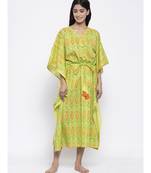Round Neck Multi Printed Kaftan