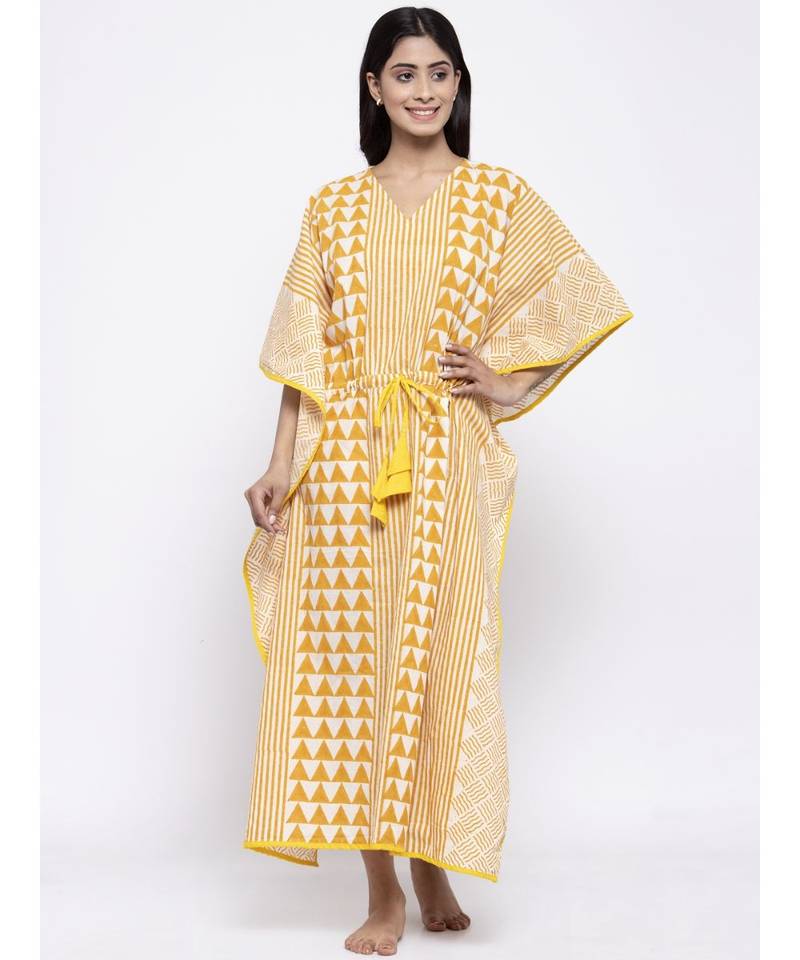 Checked PRINTED KAFTAN