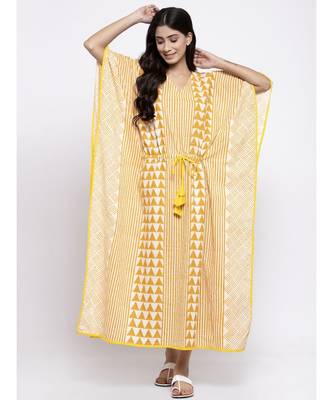 Checked PRINTED KAFTAN 4