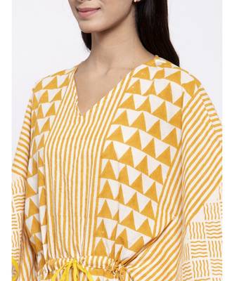 Checked PRINTED KAFTAN 5
