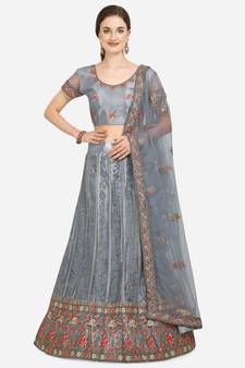 Women Net Lehenga Choli