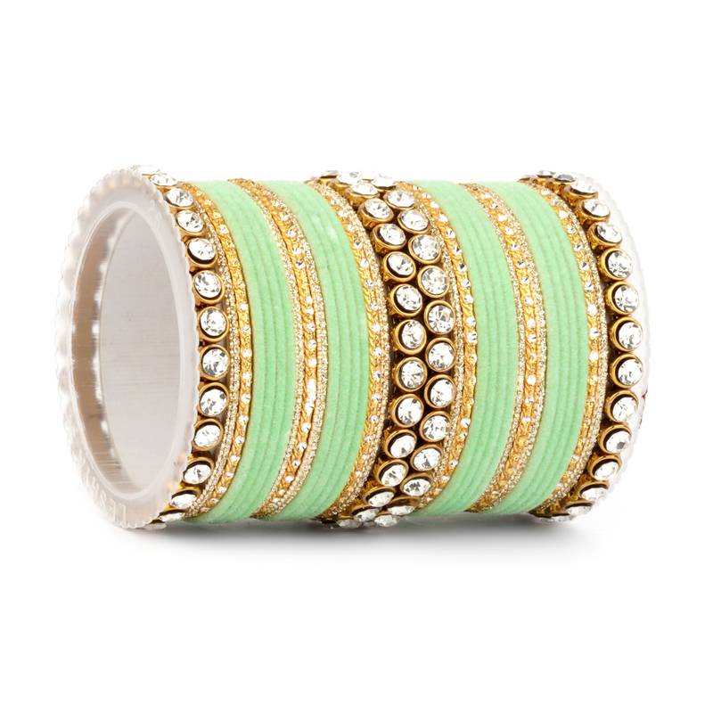 Green bangles-and-bracelets