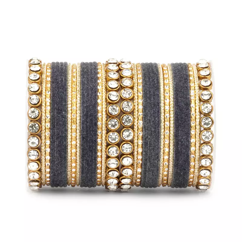 Grey bangles-and-bracelets