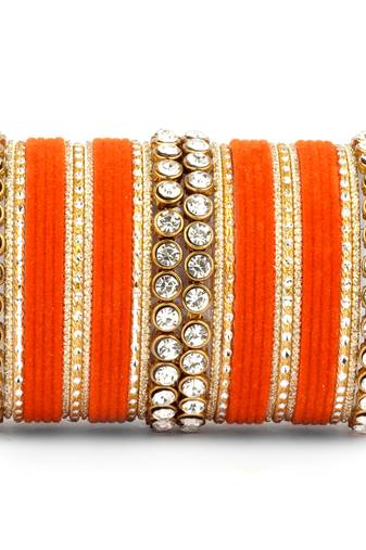 Orange bangles-and-bracelets