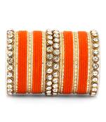 Orange bangles-and-bracelets