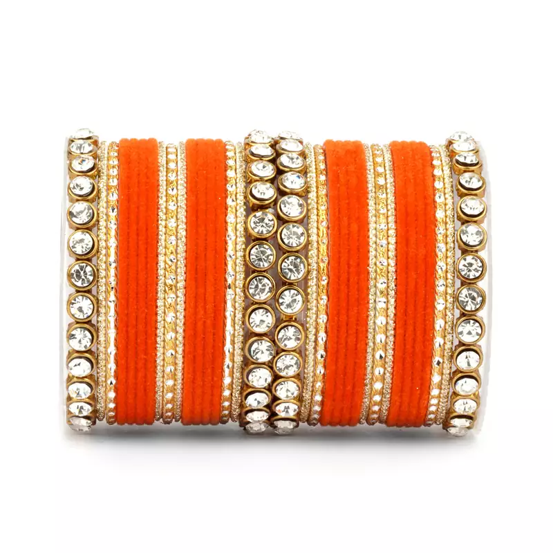 Orange bangles-and-bracelets