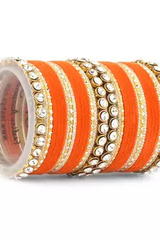 Orange bangles-and-bracelets