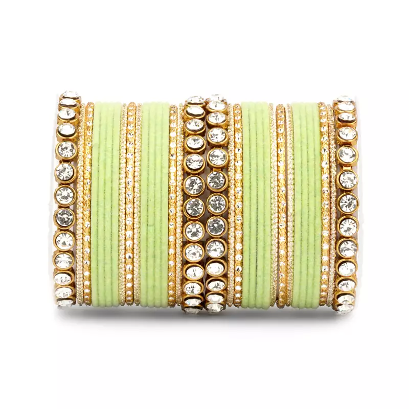 Green bangles-and-bracelets