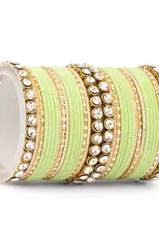 Green bangles-and-bracelets