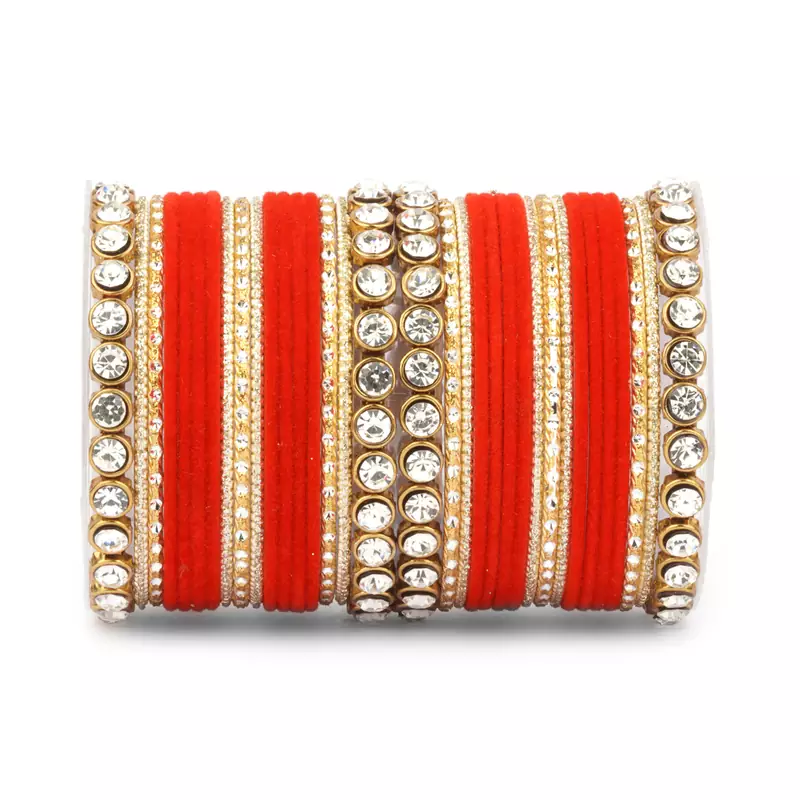 Red bangles-and-bracelets