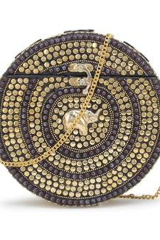 Metal Box Clutch with Chain Strap