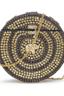 Metal Box Clutch with Chain Strap