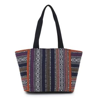 canvas multicolor Handbag 1