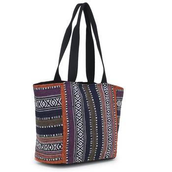 canvas multicolor Handbag 2