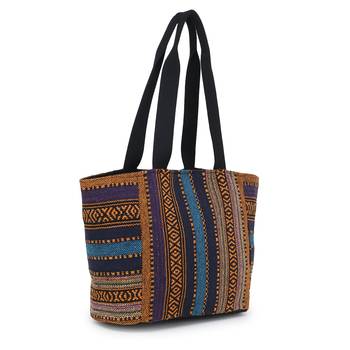 canvas multicolor Handbag 2