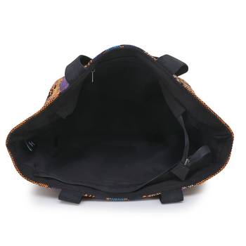 canvas multicolor Handbag 4