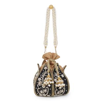 velvet black  potli 1