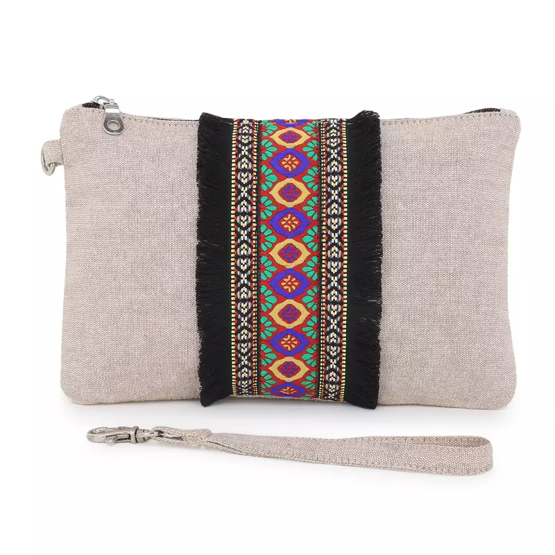 cotton multicolor  pouch