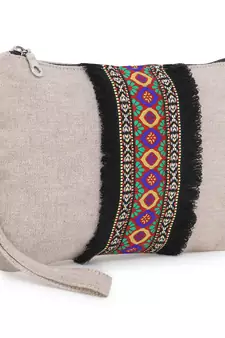 cotton multicolor  pouch