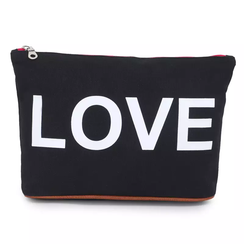 Canvas  Black  pouch