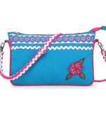 Canvas Blue  sling bag