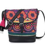 Canvas  Black  sling bag