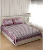 Cotton King Size 240 TC Floral Bliss Double Bedsheet